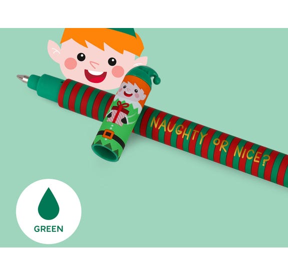 LEGAMI - SET OF 3 ERASABLE GEL PEN - NAUGHTY OR NICE