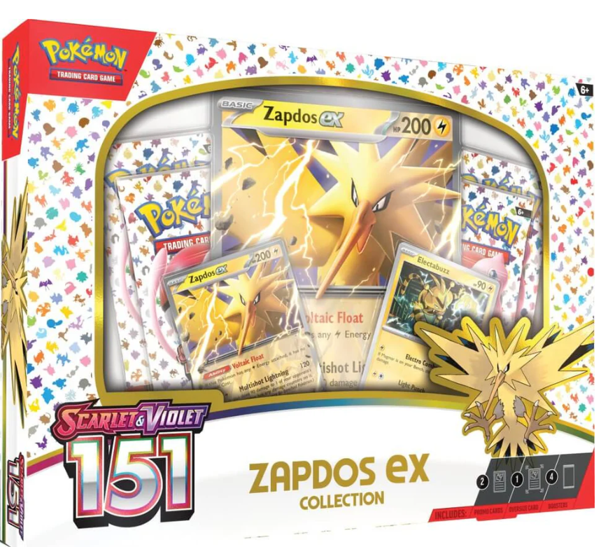 POKEMON TCG SCARLET &amp; VIOLET - 151 COLLECTION - ZAPDOS EX