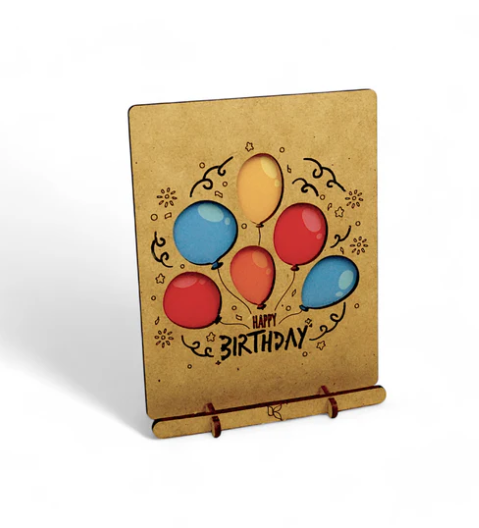 KOMONI POP-UP ART-HAPPY BIRTHDAY BALLOONS