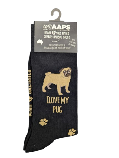 AAPS BAMBOO SOCKS-PUG