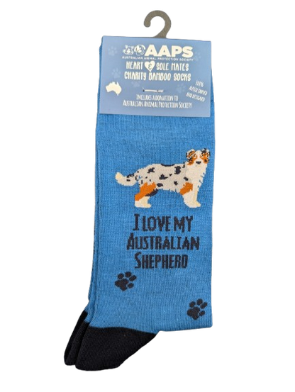 AAPS BAMBOO SOCKS-AUSTRALIAN SHEPHERD