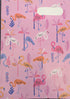 Spencil A4 Book Cover - Flamingo Splash