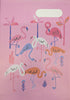 Spencil A4 Book Cover - Flamingo Splash 2
