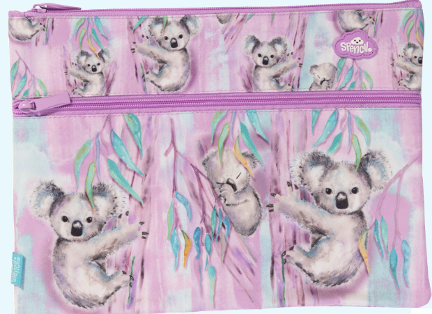 Spencil A4 Twin Zip Pencil Case - Koala Haven