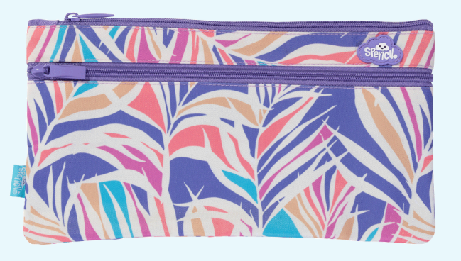 Spencil Twin Zip Pencil Case - Paradise Palms