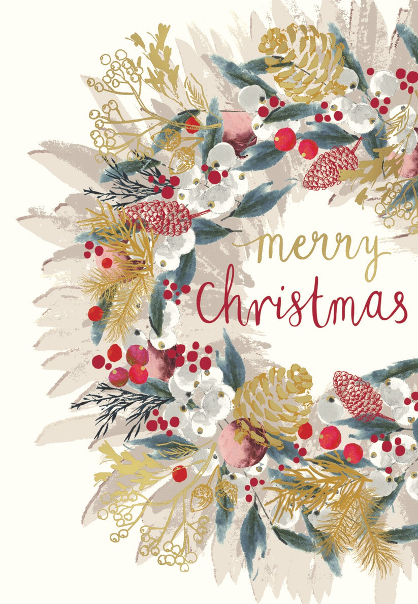 DEMENTIA AUSTRALIA CHRISTMAS WREATH CHARITY BOXED CHRISTMAS CARDS