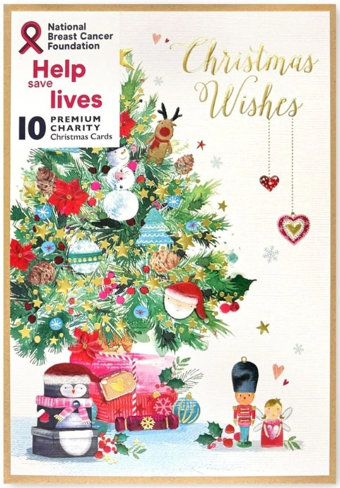 NATIONAL BREAST CANCER FOUNDATION BOXED CARDS BC FESTIVE FUN 