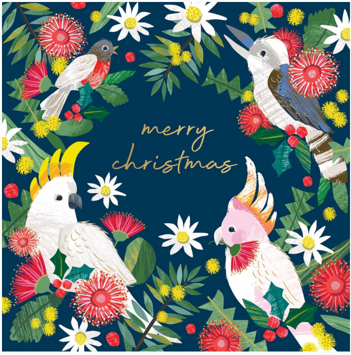 OVARIAN CANCER RESEARCH FOUNDATION  NATIVE MENAGERIE CHARITY BOXED CHRISTMAS CARDS 