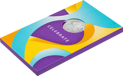 ROYAL AUSTRALIAN MINT  CELEBRATIONS 2025 50c COLOURED UNCIRCULATED COIN 