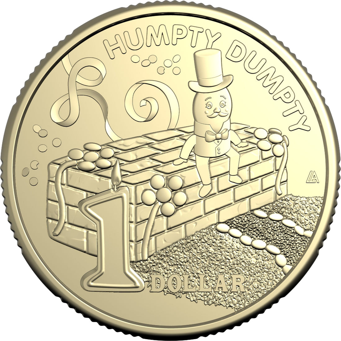ROYAL AUSTRALIAN MINT 2025 $1 ALBR UNCIRCULATED COIN-HUMPTY DUMPTY