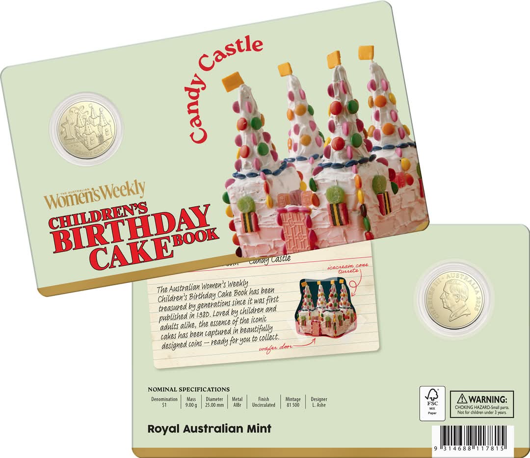 ROYAL AUSTRALIAN MINT 2025 $1 ALBR UNCIRCULATED COIN-CANDY CASTLE
