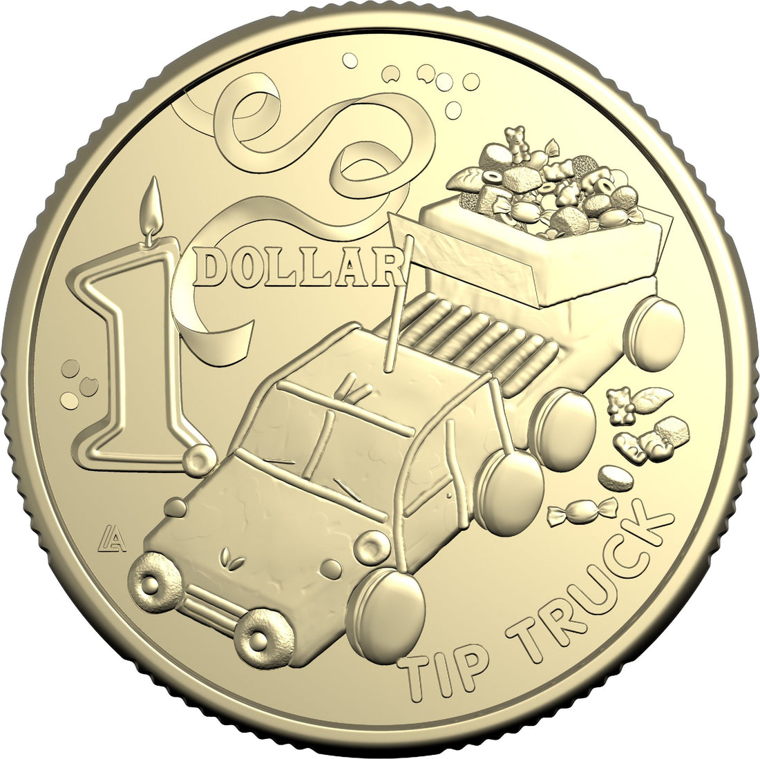 ROYAL AUSTRALIAN MINT 2025 $1 ALBR UNCIRCULATED COIN-TIP TRUCK