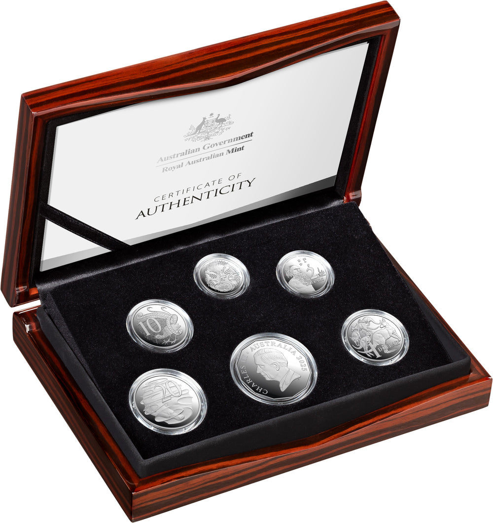 ROYAL AUSTRALIAN MINT 2025 PROOF FINE SILVER 6 COIN SET