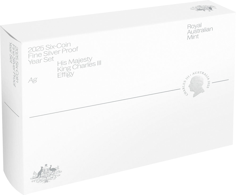 ROYAL AUSTRALIAN MINT 2025 PROOF FINE SILVER 6 COIN SET