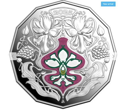 ROYAL AUSTRALIAN MINT COIN PACK 50CENT COLOURED PROOF 2025 AG COLOURED CHRISTMAS DECORATION