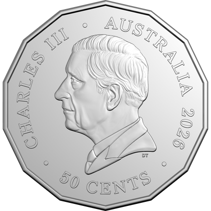 royal australian mint COIN PACK 50CENT 2026 UNC TETRADECAGON - YEAR OF THE HORSE