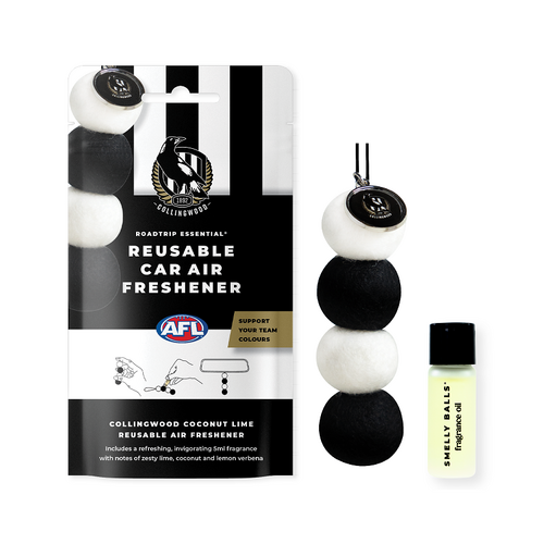 SMELLY BALLS AFL COLLINGWOOD REUSABLE AIR FRESENER 