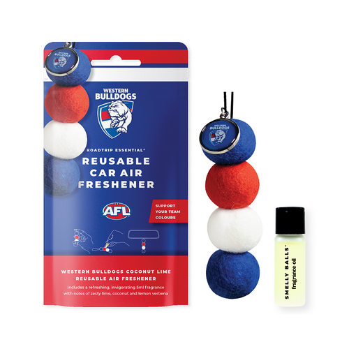 SMELLY BALLS AFL W/BULLDOGS REUSABLE AIR FRESHENER 