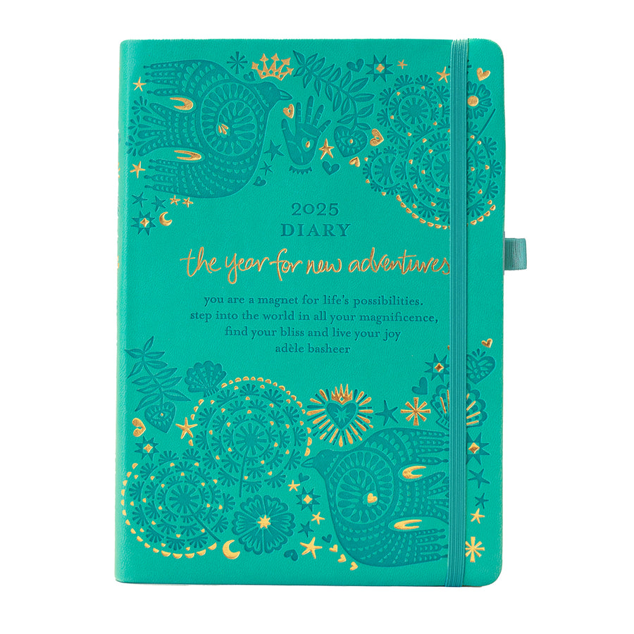 INTRINSIC 2025 DIARY-THE YEAR FOR NEW ADVENTURES-TURQUOISE TWIST