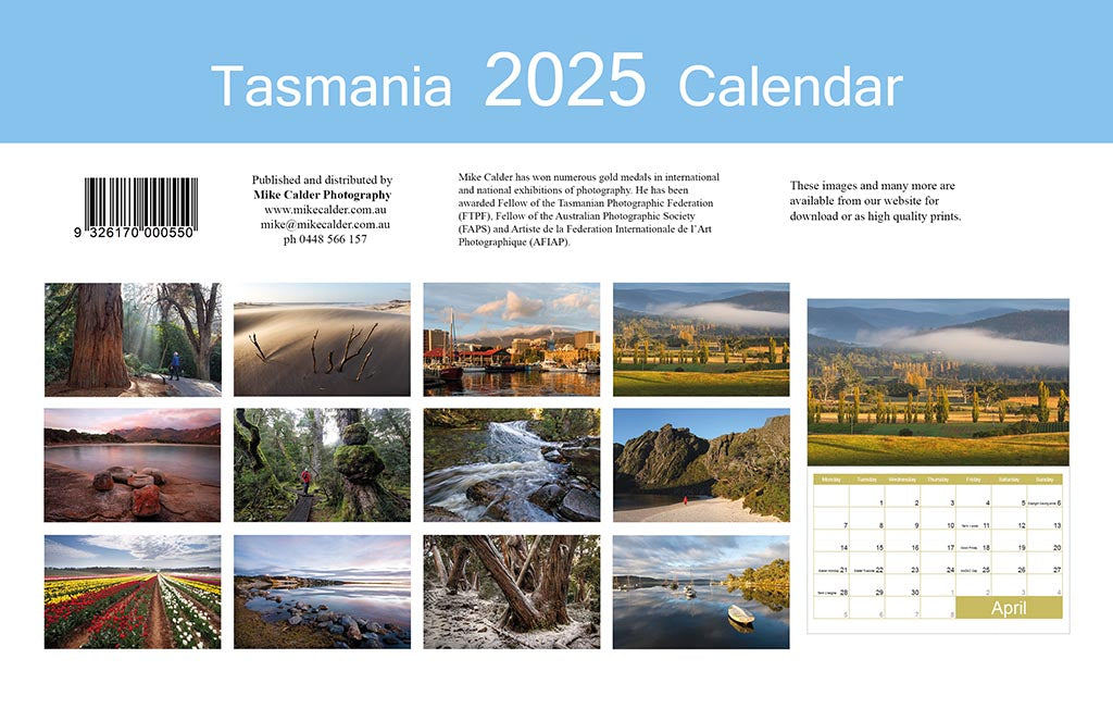 TASMANIAN 2025 CALENDAR SMALL