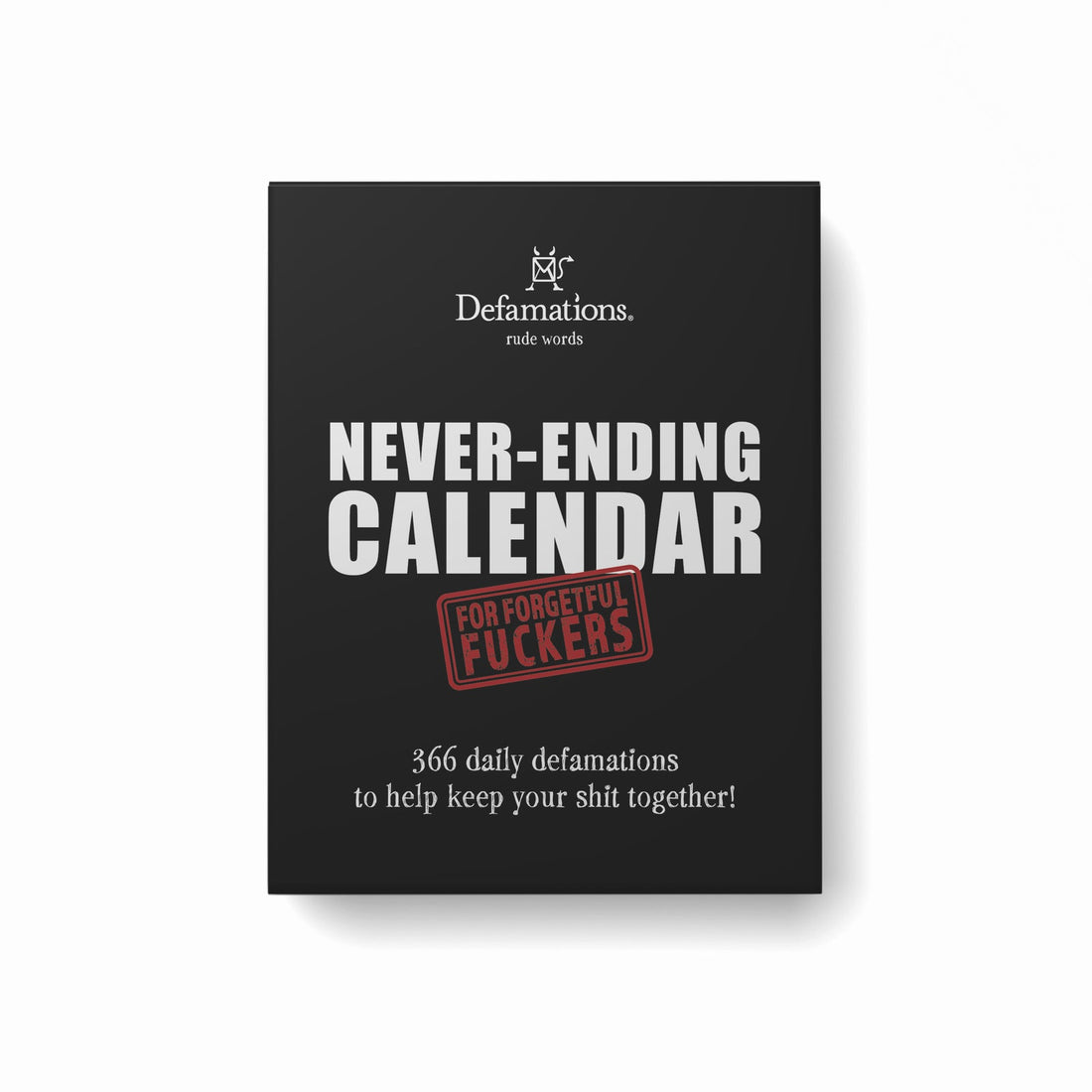 DEFAMATIONS NEVER-ENDING CALENDAR - BLACK