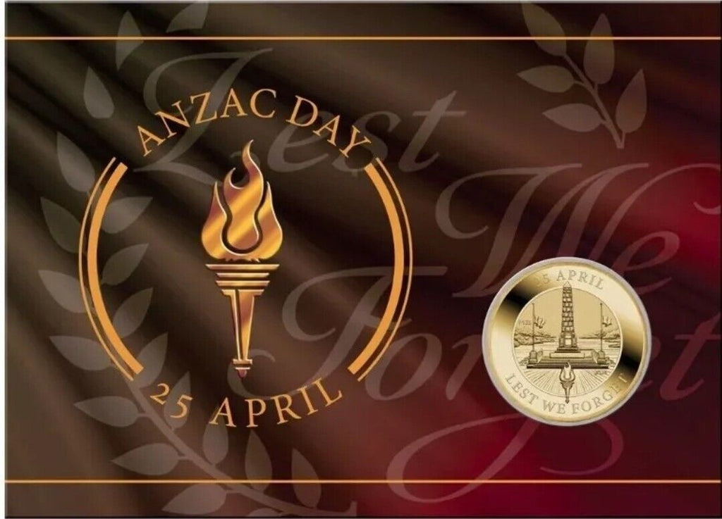 THE PERTH MINT 2024 ANZAC DAY COIN IN CARD 