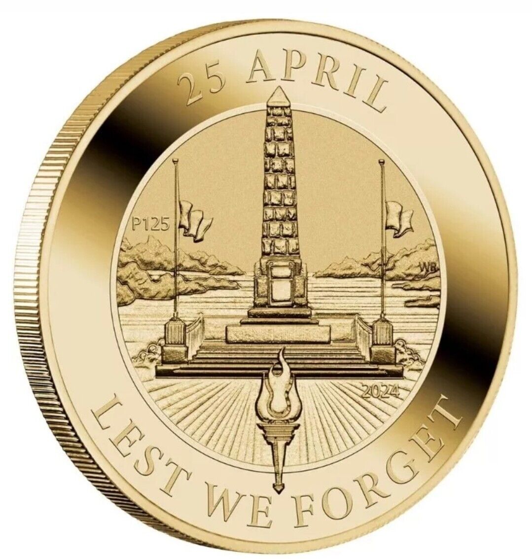 THE PERTH MINT 2024 ANZAC DAY COIN IN CARD 