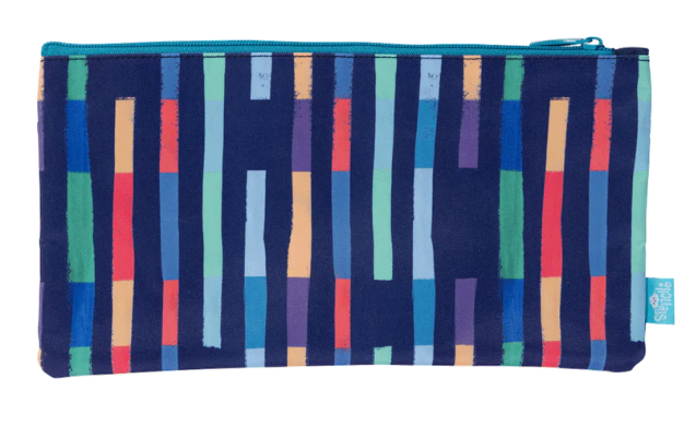 Spencil Twin Zip Pencil Case - Bright Stripes