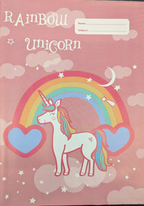 SPENCIL A4 BOOK COVER - RAINBOW UNICORN 3