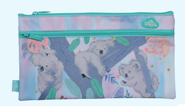 Spencil Twin Zip Pencil Case - Koala Daydream