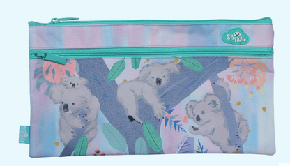 Spencil Twin Zip Pencil Case - Koala Daydream
