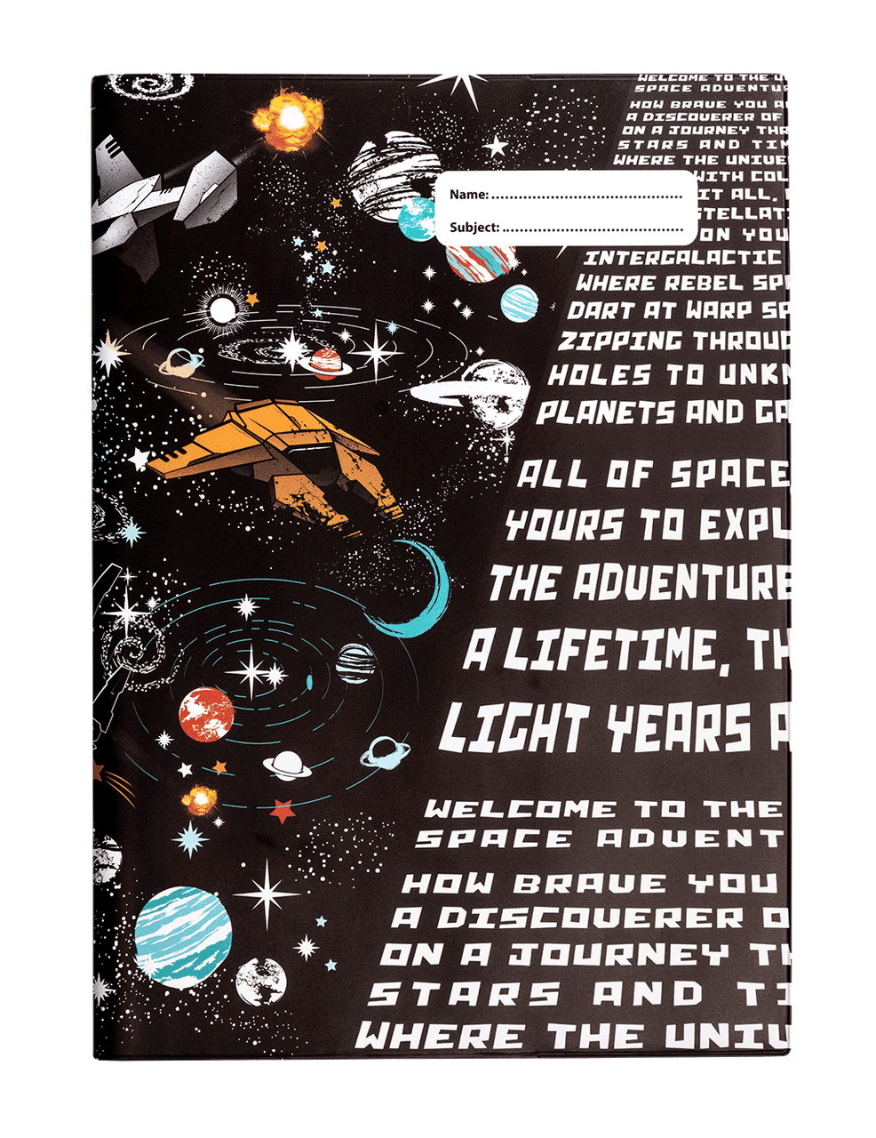 SPENCIL A4 BOOK COVER SPACE ADVENTURE 1