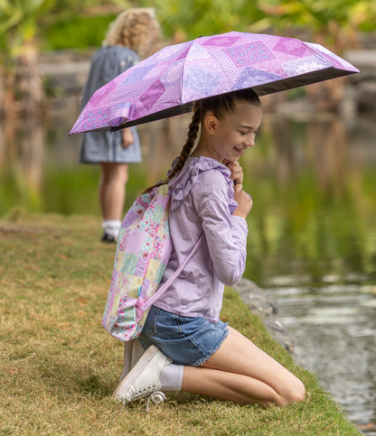 Compact Umbrella - Paisley Patch