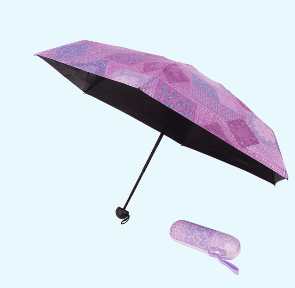 Compact Umbrella - Paisley Patch