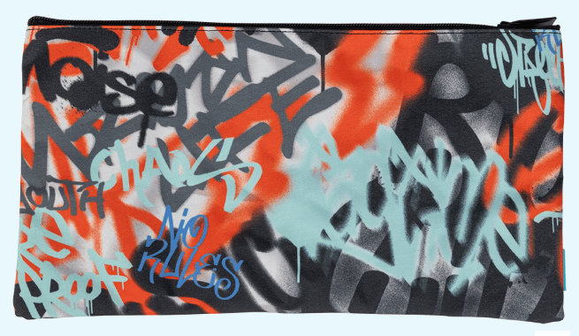 Twin Zip Pencil Case - Urban Scrawl