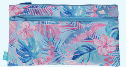 Twin Zip Pencil Case - Tropicana