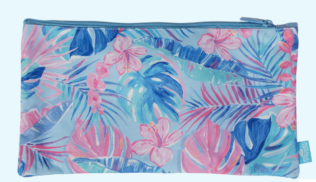 Twin Zip Pencil Case - Tropicana