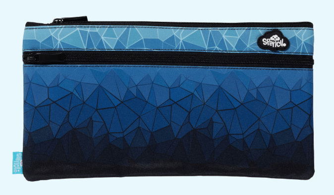 Spencil Twin Zip Pencil Case - Fractal