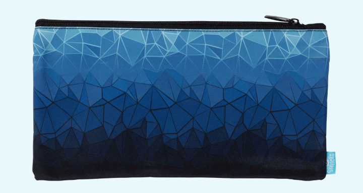 Spencil Twin Zip Pencil Case - Fractal
