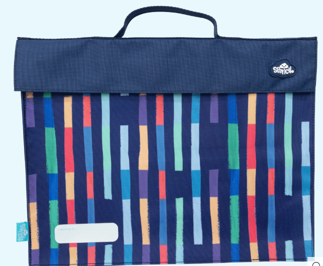 Spencil Library Bag - Bright Stripes