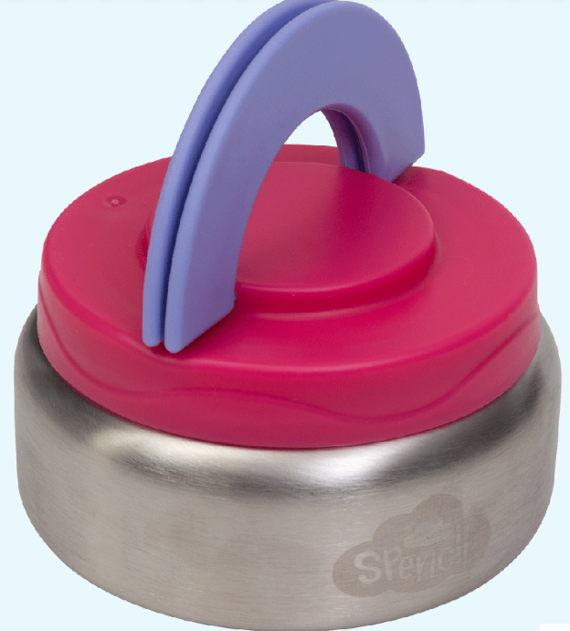 Spencil Hot Stuff Insulated Food Jar 300ml - Fuchsia/Periwinkle