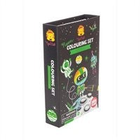 TIGER TRIBE NEON COLOURING SET -OUTER SPACE
