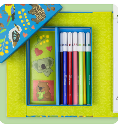 Tiger Tribe Colouring Set - Aussie Animals 
