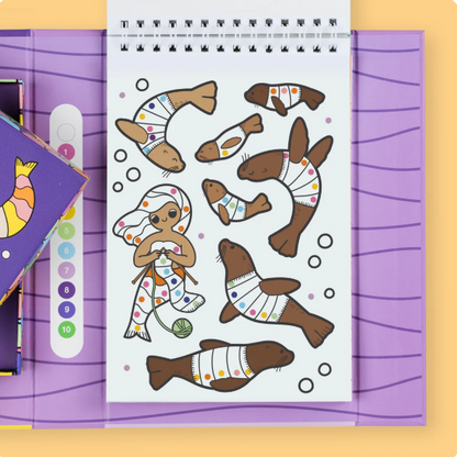 Tiger Tribe Colour by Numbers - Mermaids and Friends 