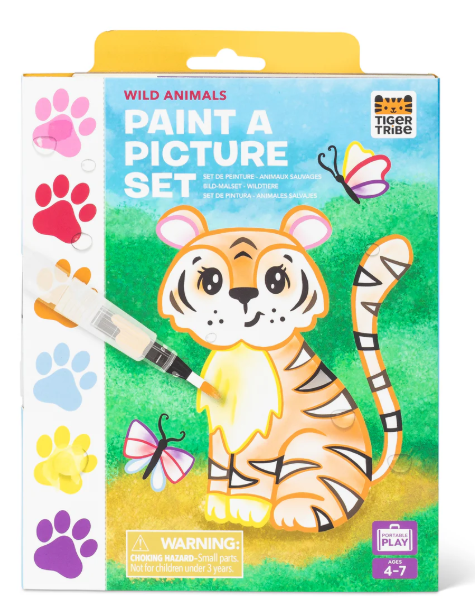 Tiger Tribe Paint a Picture Set - Wild Animals 