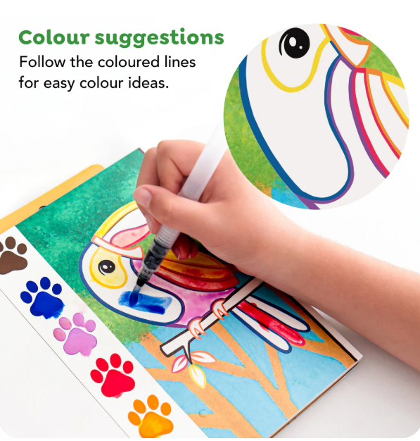 Tiger Tribe Paint a Picture Set - Wild Animals 
