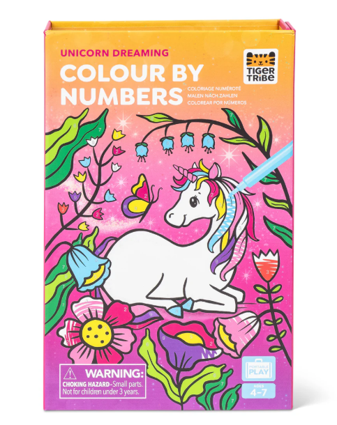 Tiger Tribe Colour by Numbers - Unicorn Dreaming 