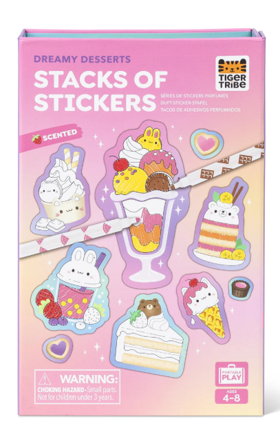 Tiger Tribe Scented Stacks Of Stickers - Dreamy Desserts