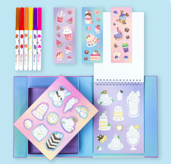 Tiger Tribe Scented Stacks Of Stickers - Dreamy Desserts 
