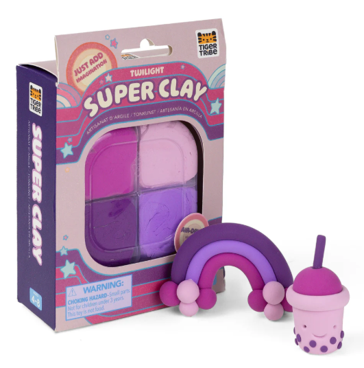 Tiger Tribe Super Clay Stationery - Twilight Purples 
